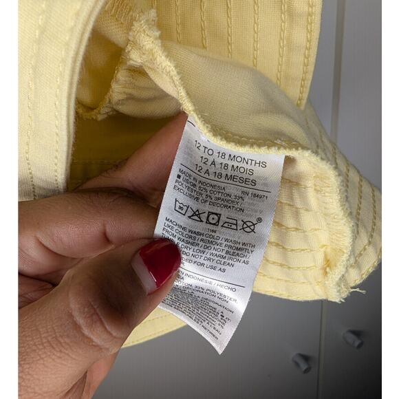 Janie and Jack Yellow Eyelet Ruffle Ponte Dress A-Line - Picture 5 of 8